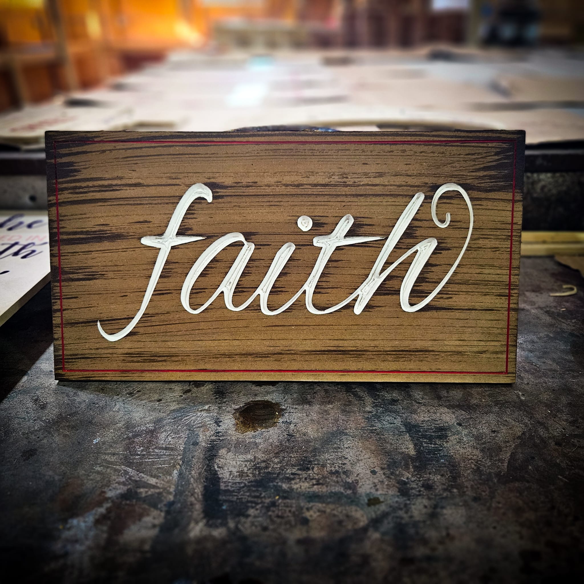 Faith Wood Wall Art