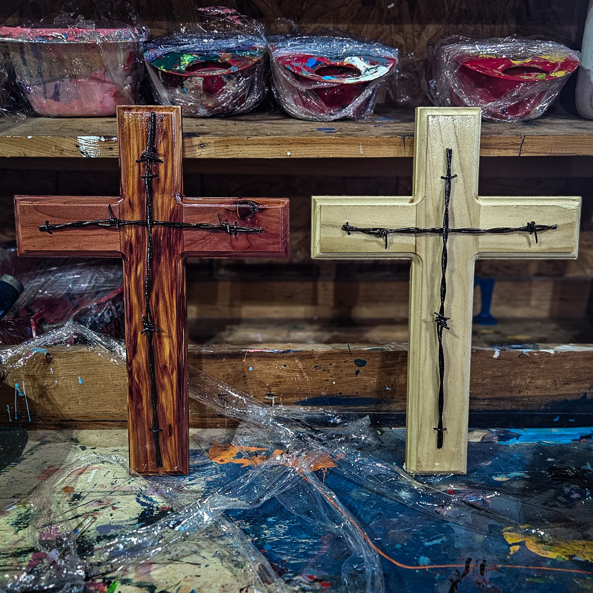 Barbed Wire Cross