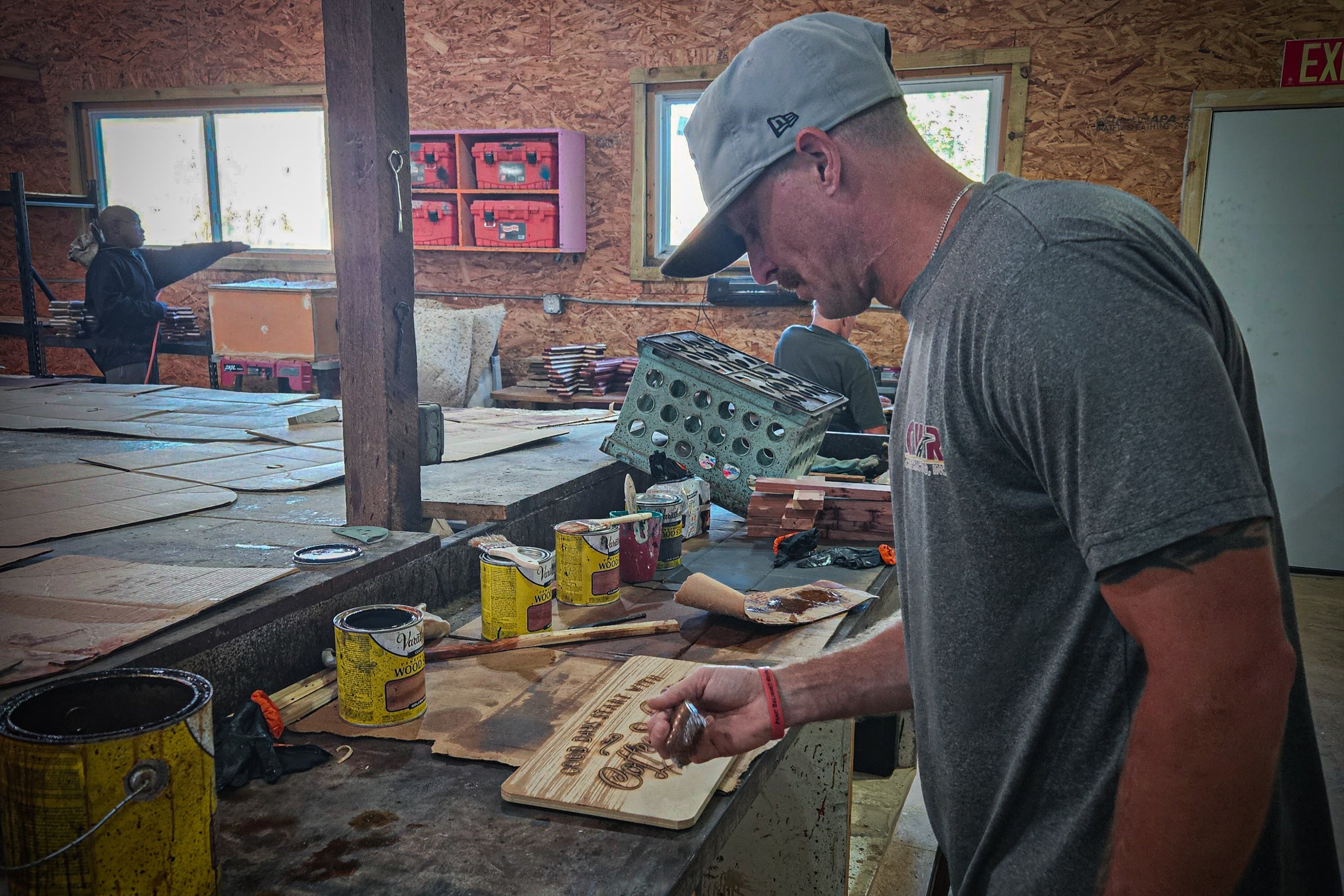 "A Good Day Starts with Coffee and Jesus" Wood Wall Art